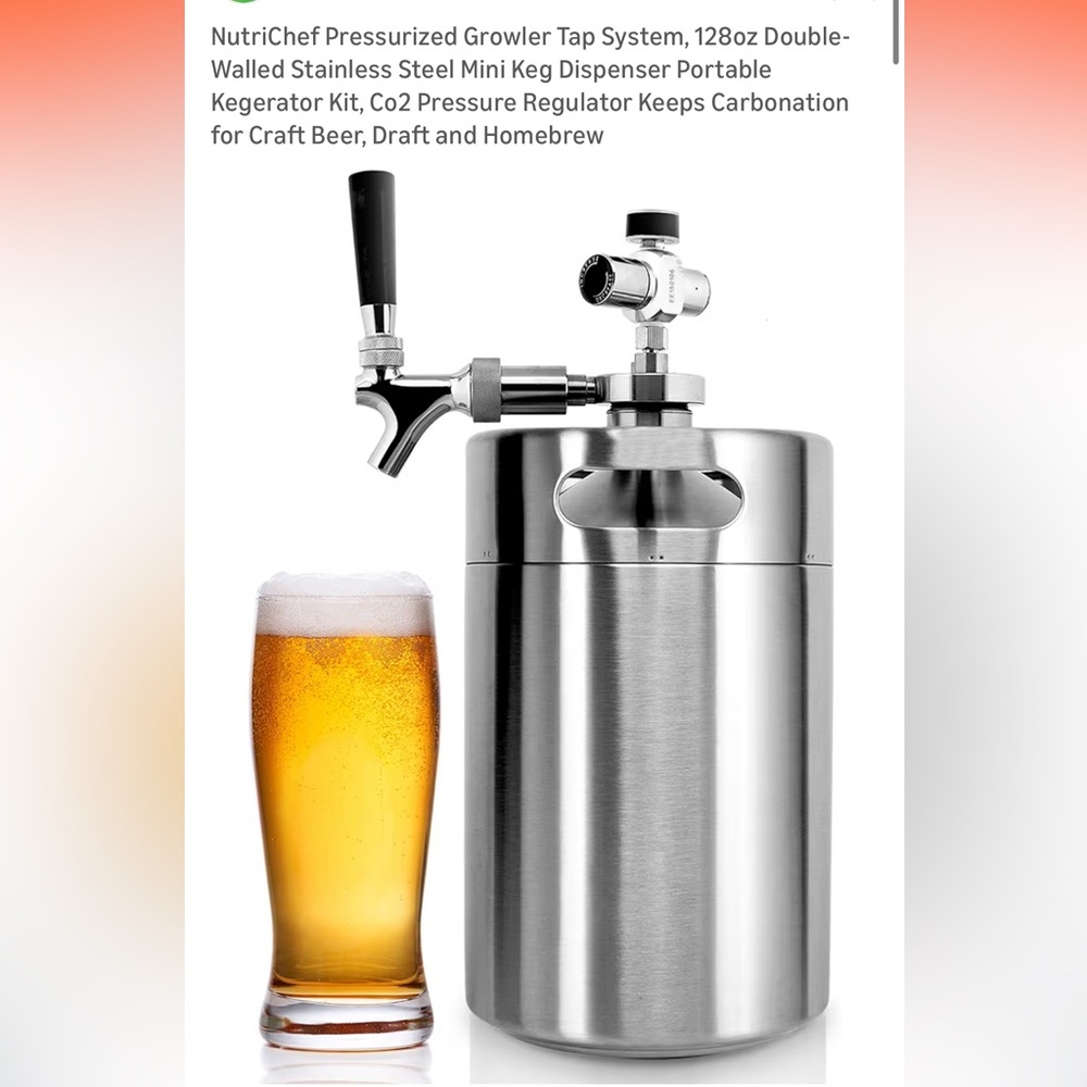 Stainless Steel Mini Keg Dispenser with Tap